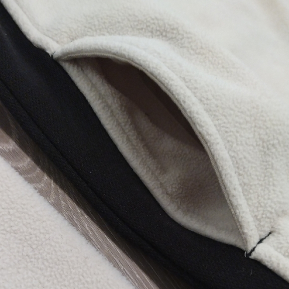 Izod Cream and Black Zip-Up Sweater - Picture 8 of 17